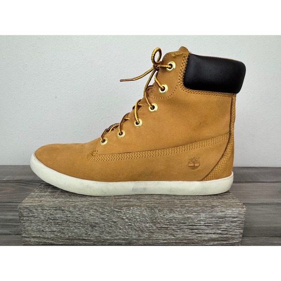 Timberland Londyn Tan Suede High Top Sneaker Boots Lace Up Ortholite Size 10 - Picture 13 of 13